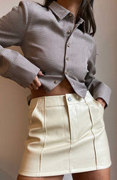 Sinners And Saints Leather Skirt